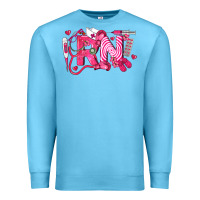 Ocean Blue rn breast cancer registered nurse Premium Sweatshirt - LillyAllenDesigns