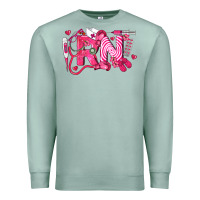 Seafoam rn breast cancer registered nurse Premium Sweatshirt - LillyAllenDesigns