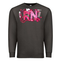 Smoke rn breast cancer registered nurse Premium Sweatshirt - LillyAllenDesigns