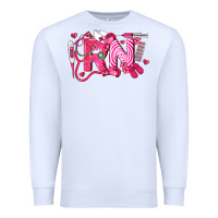White rn breast cancer registered nurse Premium Sweatshirt - LillyAllenDesigns