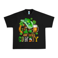 Black one lucky  cowboy with hat and boots Urban Heavy Tee - AdoDesignShop