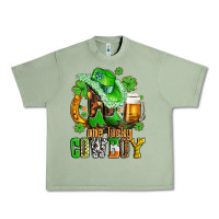 Oil Green one lucky  cowboy with hat and boots Urban Heavy Tee - AdoDesignShop