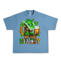 Pebble Blue one lucky  cowboy with hat and boots Urban Heavy Tee - AdoDesignShop