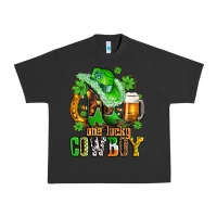 Pigment Black one lucky  cowboy with hat and boots Urban Heavy Tee - AdoDesignShop