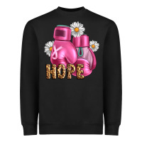 Black Breast Cancer Boxing Gloves Heavyweight Sweatshirt - Artiststas