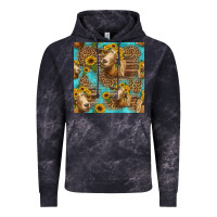 Cloud Black goat sunflowers seamless pattern Vintage Hoodie - HRA Design Shop