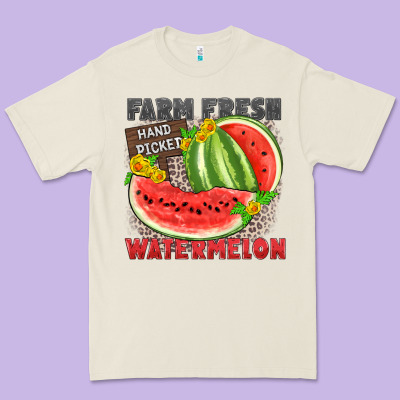 Farm Fresh Watermelon Premium Tee Designed By Zillion Design Studio