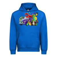 Cobalt mardi gras gnome on the truck Urban Hoodie - CowGirlArtShop