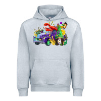 Heather Grey mardi gras gnome on the truck Urban Hoodie - CowGirlArtShop
