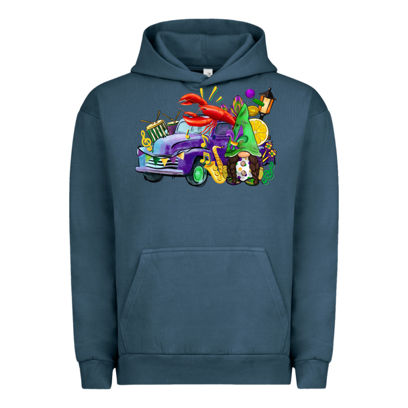 Mardi Gras Gnome On The Truck Urban Hoodie by CowGirlArtShop | Teevron
