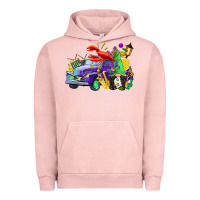 Pigment Salmon mardi gras gnome on the truck Urban Hoodie - CowGirlArtShop