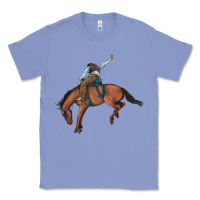 Colony Blue bucking bronco cowboy rodeo Classic Tee - Artiststas