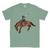 Sage bucking bronco cowboy rodeo Classic Tee - Artiststas