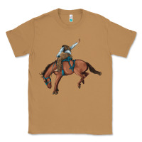 Toasted Coconut bucking bronco cowboy rodeo Classic Tee - Artiststas