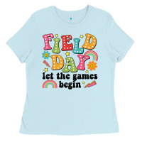 Baby Blue field day let the games begin Ladies Tee - JahusDesignShop