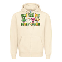 Sandshell you're my lucky charm Zipper Hoodie - MaliasSmallBusiness