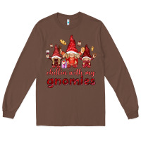Chestnut chilling with my gnomies Long Sleeve Tee - NancyCooperArtShop