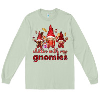 Matcha chilling with my gnomies Long Sleeve Tee - NancyCooperArtShop