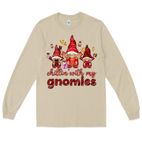 Mushroom chilling with my gnomies Long Sleeve Tee - NancyCooperArtShop