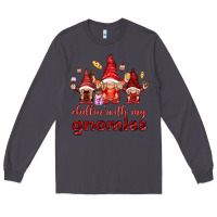 Smoke chilling with my gnomies Long Sleeve Tee - NancyCooperArtShop