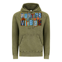 Vintage Olive winter vibes Vintage Hoodie - FaDigitalArtStudio