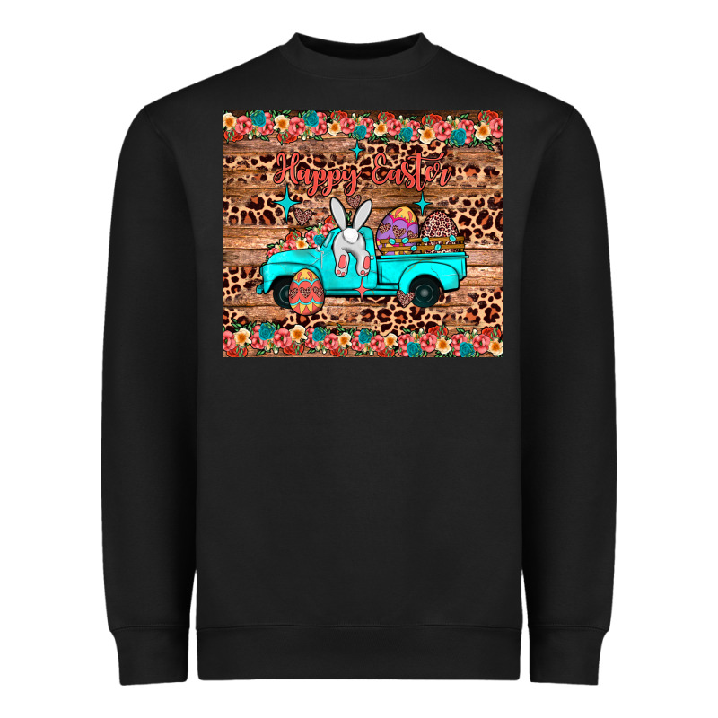 Happy Easter Truck Heavyweight Sweatshirt by JahusDesignShop | Teevron