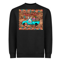 Black happy easter truck Heavyweight Sweatshirt - JahusDesignShop