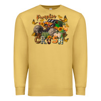Antique Gold pumpkin crush truck Premium Sweatshirt - LillyAllenDesigns