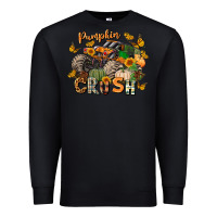 Black pumpkin crush truck Premium Sweatshirt - LillyAllenDesigns