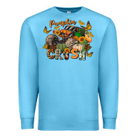 Ocean Blue pumpkin crush truck Premium Sweatshirt - LillyAllenDesigns