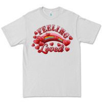 Dove Grey Feeling Loved Valentine's Day Premium Tee - RanaPortraitStore