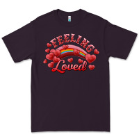 Plum Feeling Loved Valentine's Day Premium Tee - RanaPortraitStore