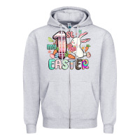Heather Grey my first easter Zipper Hoodie - MaliasSmallBusiness