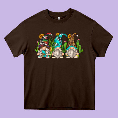 Cactus Gnomes Heavy Core Tee Designed By Zillion Design Studio