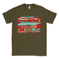 Army Green christmas background Classic Tee - AdoDesignShop