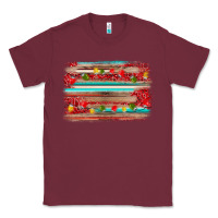Burgundy christmas background Classic Tee - AdoDesignShop