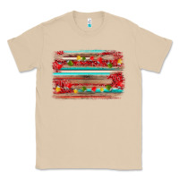 Mushroom christmas background Classic Tee - AdoDesignShop