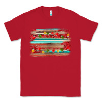 Red christmas background Classic Tee - AdoDesignShop