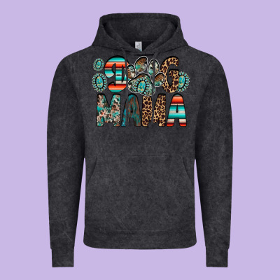 Dog Mama Vintage Hoodie Designed By Racoondesign
