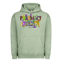 Pigment Oil Green mardi gras pharmacy tech Urban Hoodie - CowGirlArtShop