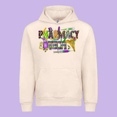 Mardi Gras Pharmacy Tech Urban Hoodie Designed By Cowgirlartshop