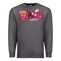 Charcoal Heather rna breast cancer registered nurse assistant Premium Sweatshirt - LillyAllenDesigns