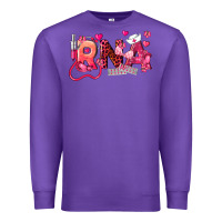 Purple rna breast cancer registered nurse assistant Premium Sweatshirt - LillyAllenDesigns