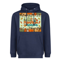 Navy hello pumpkin season tumbler Heavyweight Hoodie - BundleAndBundleShop