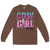 Chestnut cowgirl sassy with pink cowgirl Long Sleeve Tee - NancyCooperArtShop