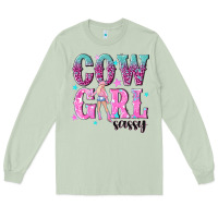 Matcha cowgirl sassy with pink cowgirl Long Sleeve Tee - NancyCooperArtShop