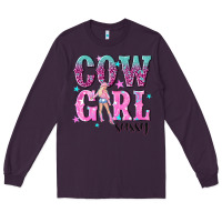 Plum cowgirl sassy with pink cowgirl Long Sleeve Tee - NancyCooperArtShop