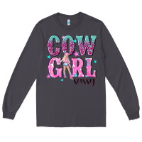 Smoke cowgirl sassy with pink cowgirl Long Sleeve Tee - NancyCooperArtShop