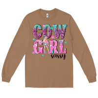 Toasted Coconut cowgirl sassy with pink cowgirl Long Sleeve Tee - NancyCooperArtShop