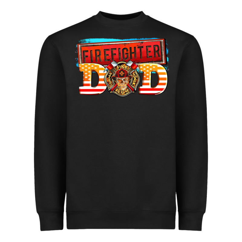 Firefighter Dad Heavyweight Sweatshirt by AdoDesignShop | Teevron